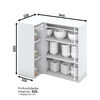 Mueble de Cocina Aereo Home Mobili Tulum 1 Puerta Blanco