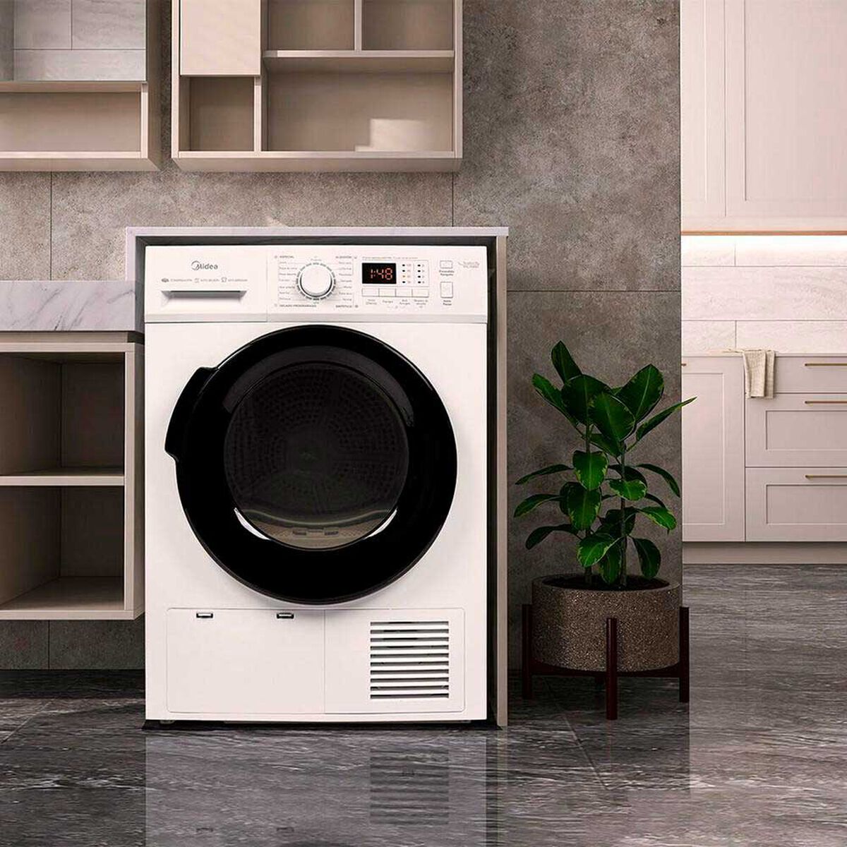 Secadora de Ropa Midea MSC-90B08E 9 kg.