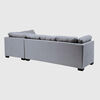 Seccional Derecho Muebles MPR Edimburgo 5 Cuerpos Gris Medio