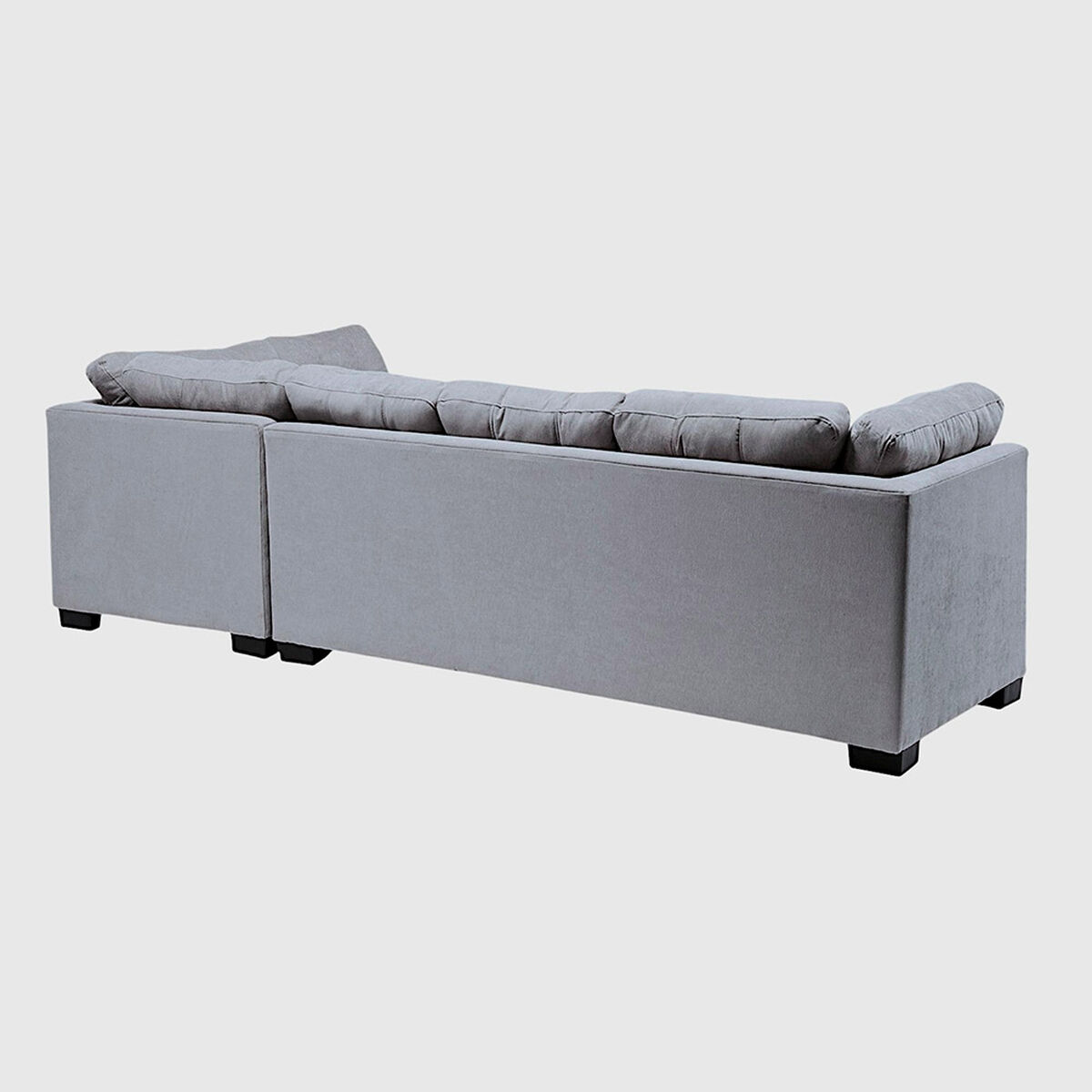 Seccional Derecho Muebles MPR Edimburgo 5 Cuerpos Gris Medio