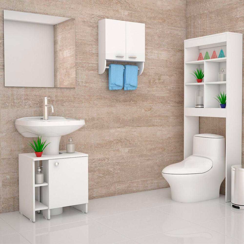 Mueble Lavamanos + Mueble Optimizador + Gabinete TuHome