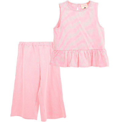 Imagen 1 del producto Conjunto Pantalón+Polera Niña Chess Rosado