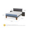 Cama Europea CIC 2 Plazas Excellence + Respaldo + 2 Veladores Dublin