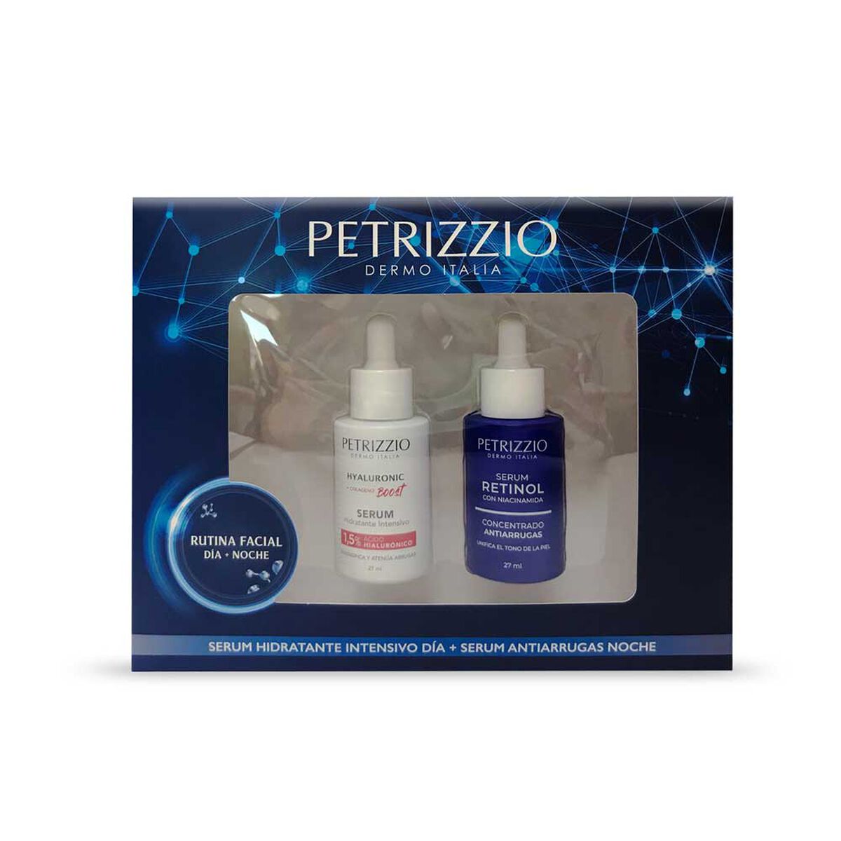 Set de Serum Día + Noche Hyluronic Boost y Retinol Petrizzio