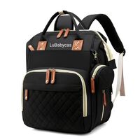 Mochila Maternal Lubabycas Impermeable con Accesorios Negra