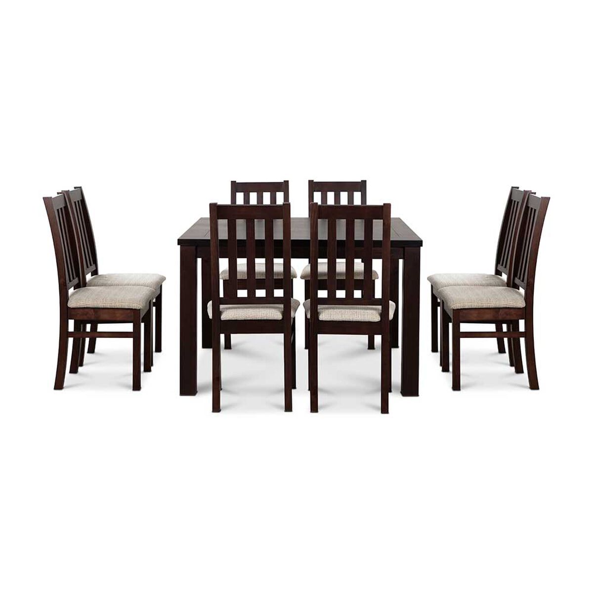 Juego de Comedor CIC Ñuble Chocolate 8 Sillas