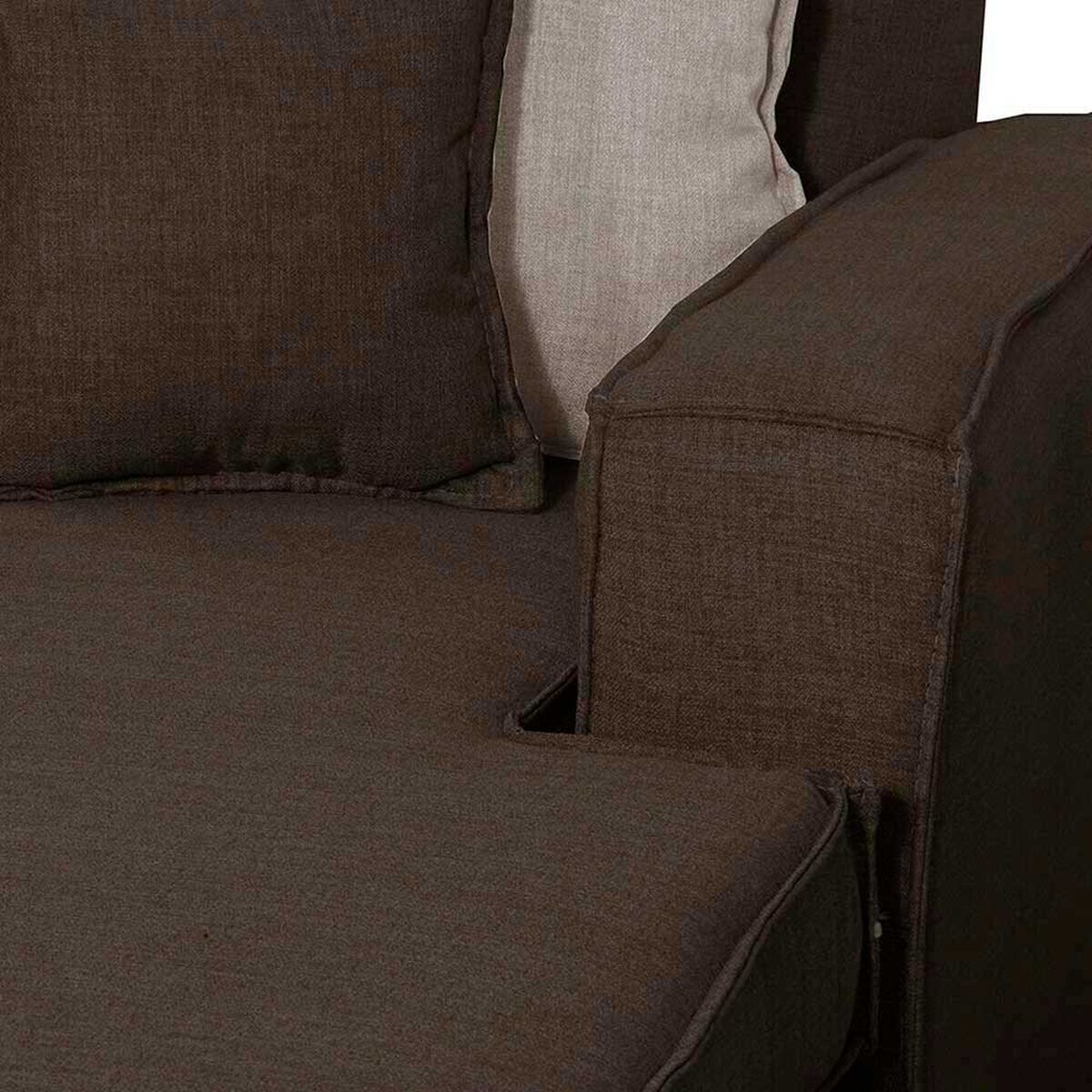 Sof&aacute; Seccional Black Factory Berta 4 Cuerpos Caf&eacute;