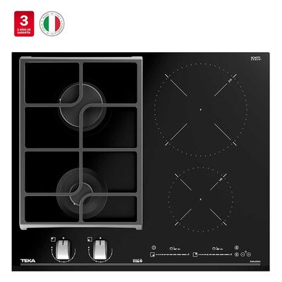 Imagen 1 del producto Encimera a Gas y Eléctrica Teka JZC 64322 BK 4 Quemadores