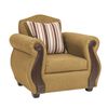 Juego de Living Innovamuebles New Bugambilia Sofá 3 Cuerpos + Dos Sillones 1 Cuerpo Oro