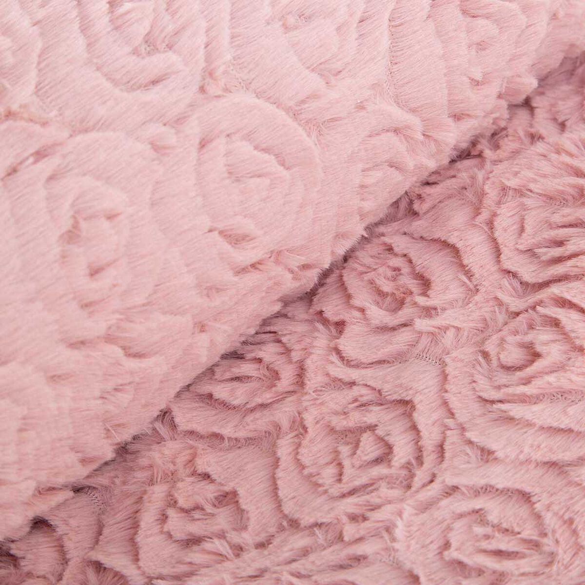 Manta Plush Dreams Liso Rosa