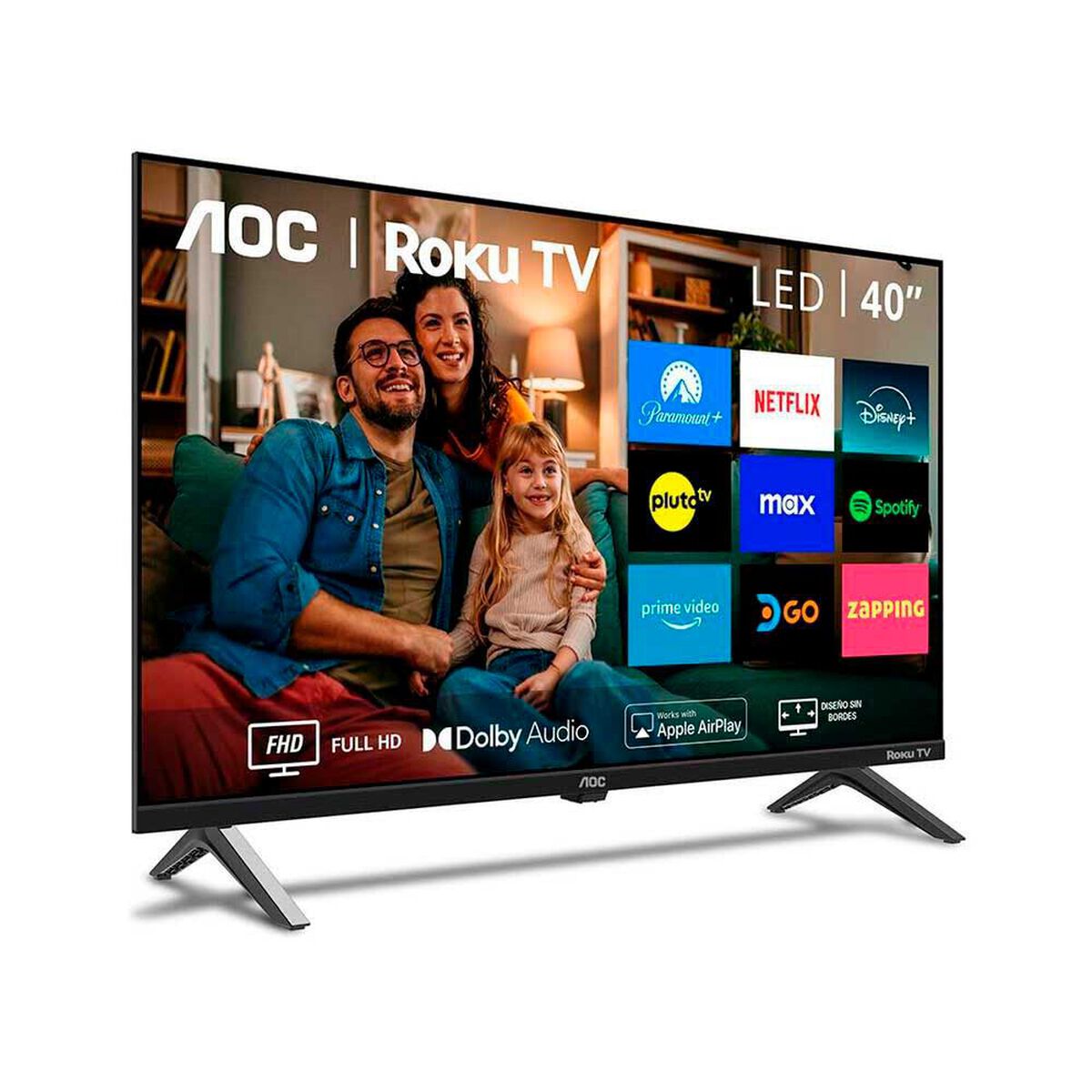 LED 40" AOC Roku TV 40S5045 Smart TV FHD