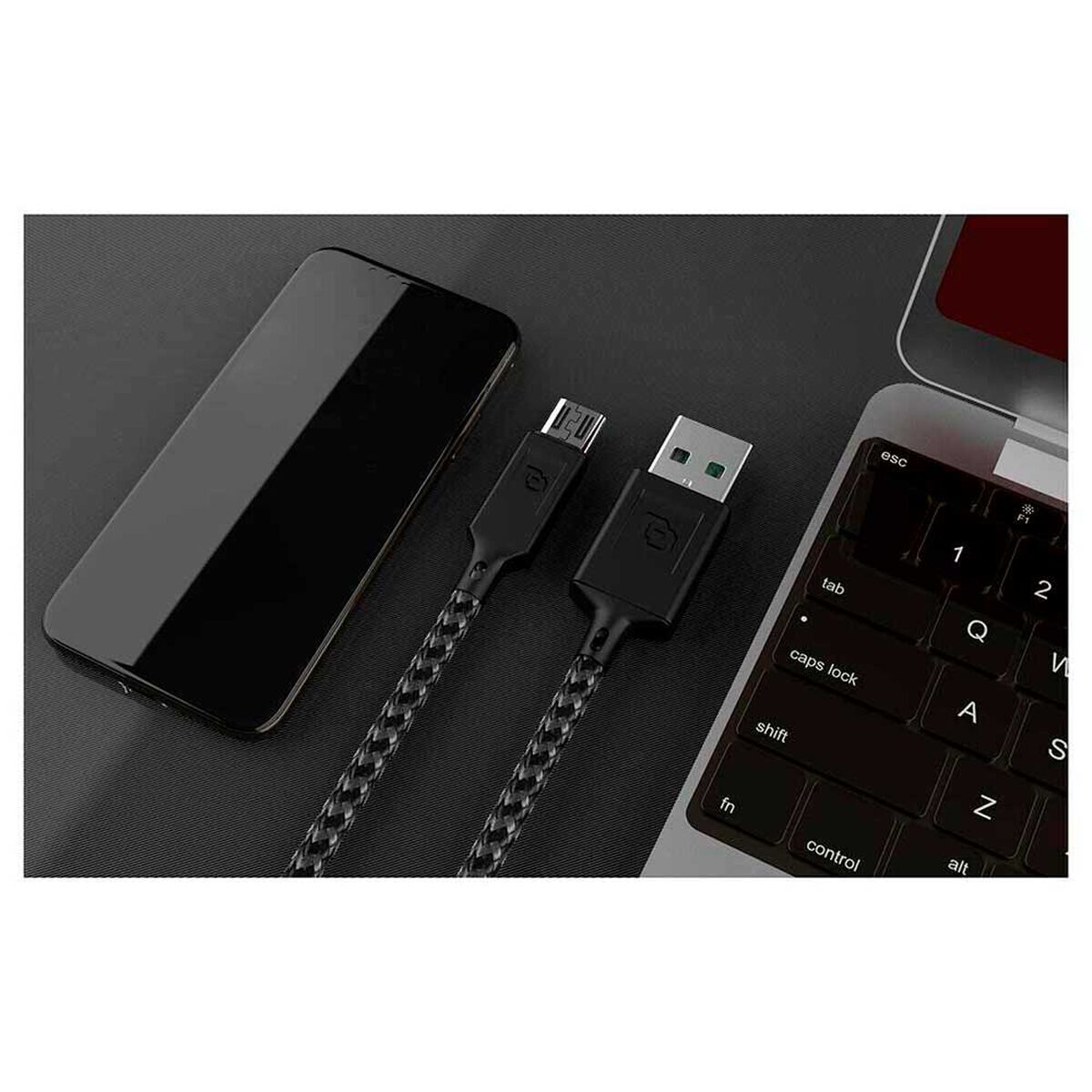 Cable Micro USB a Tipo-A Dusted Negro