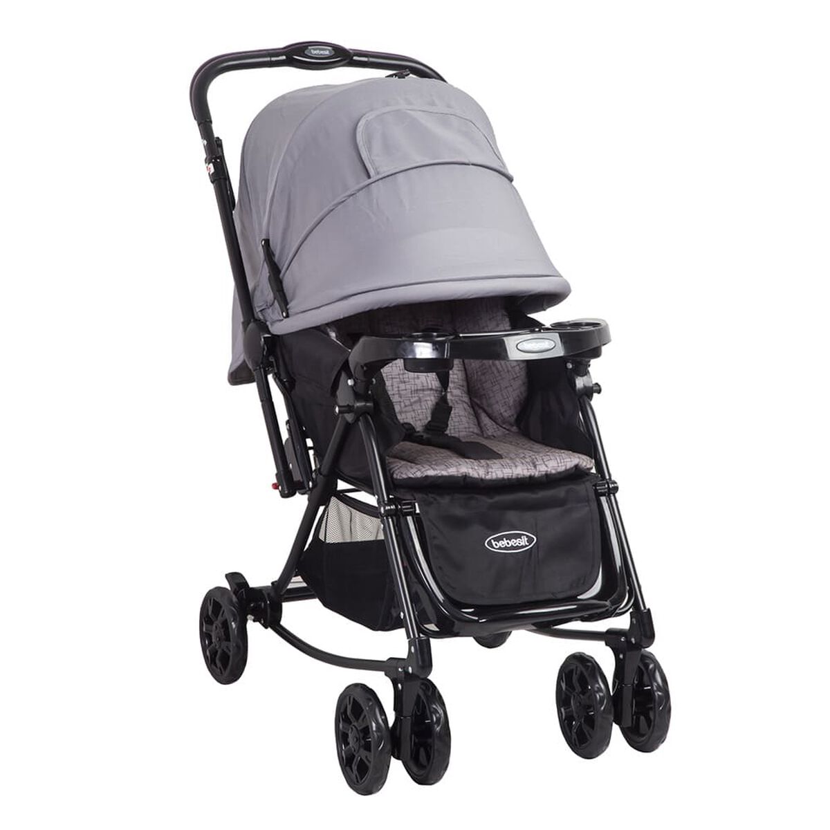 Coche Cuna Balancin Sx Gris Bebesit