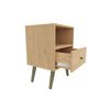 Velador Yardas CB201OAOA Nogal 1 Cajón