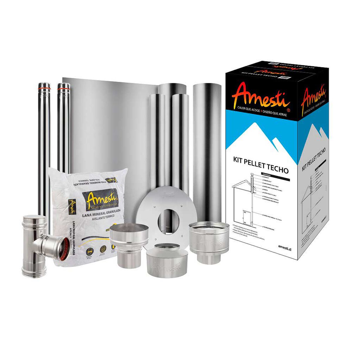 Kit de Techo Estufa a Pellet Amesti Kits Techo