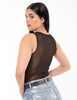Body Con Transparencias Sin Mangas Mujer Icono