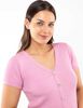 Polera Botones Manga Corta Mujer Zibel