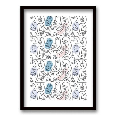 Cuadro Decorativo Retela Rostros 70 x 50 cm