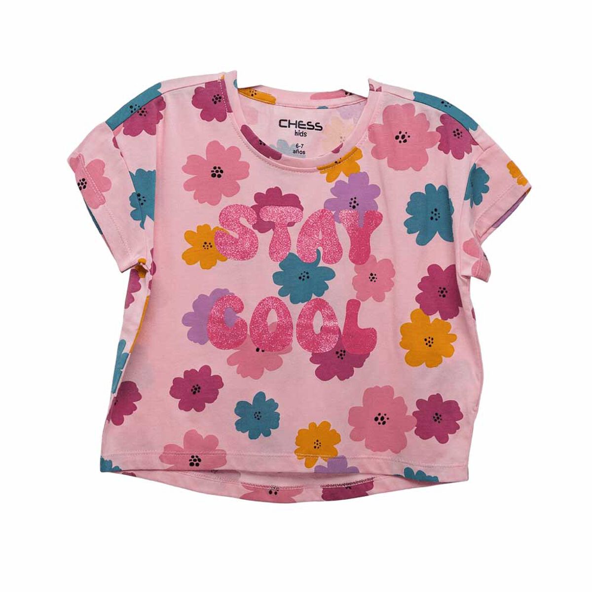 Polera Manga Corta Ni&ntilde;a Chess