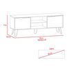 Rack TV TuHome Augusta Hasta 65" Blanco