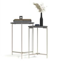 Set 2 Mesas Lateral Onessta Prisma Gris