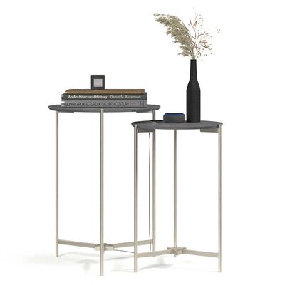 Imagen 1 del producto Set 2 Mesas Lateral Onessta Prisma Gris
