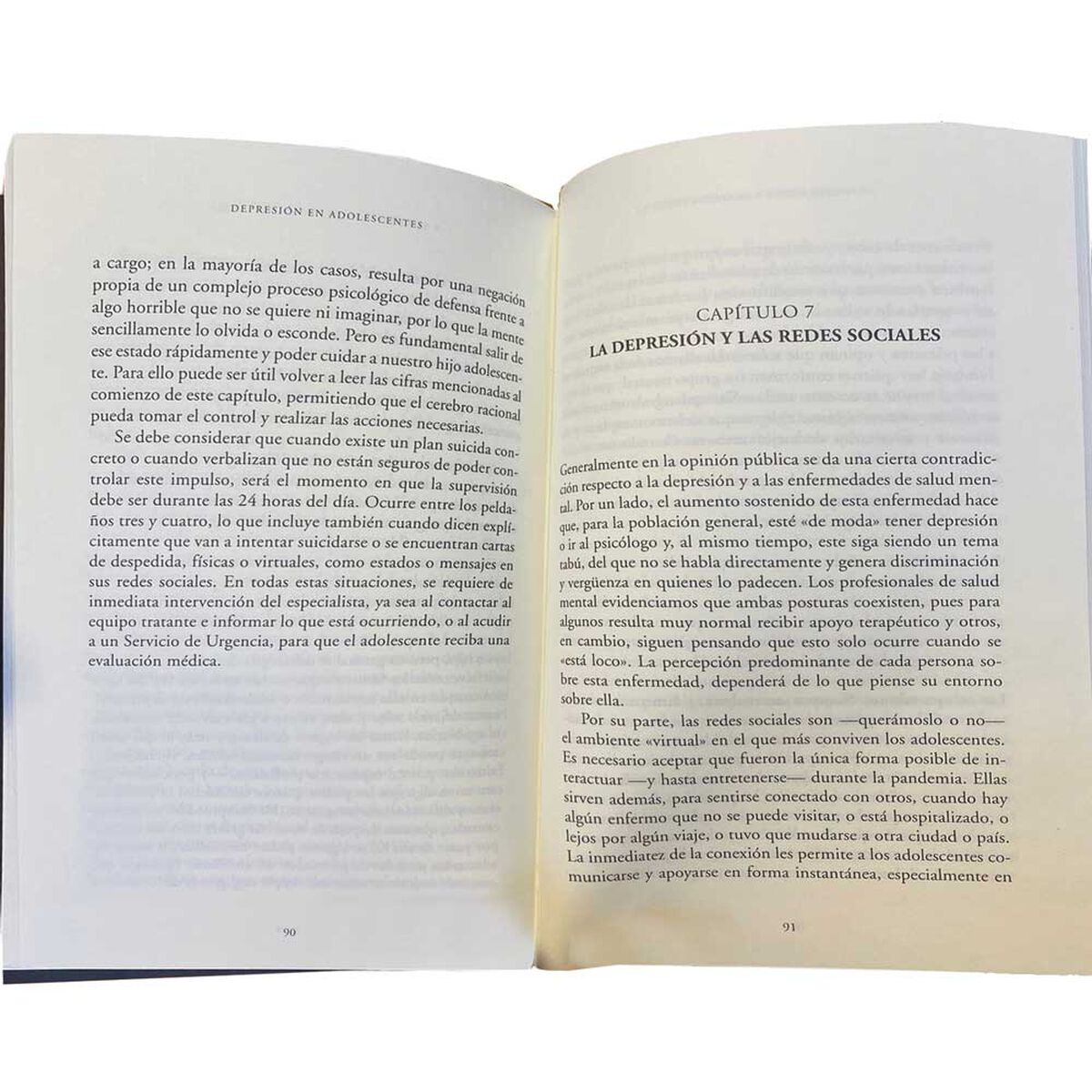 Libro Depresión en Adolescentes Ana Marina Briceño Editorial Ediciones El Mercurio