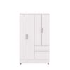 Closet Vekkahome Americano 4 Puertas 2 Cajones Blanca