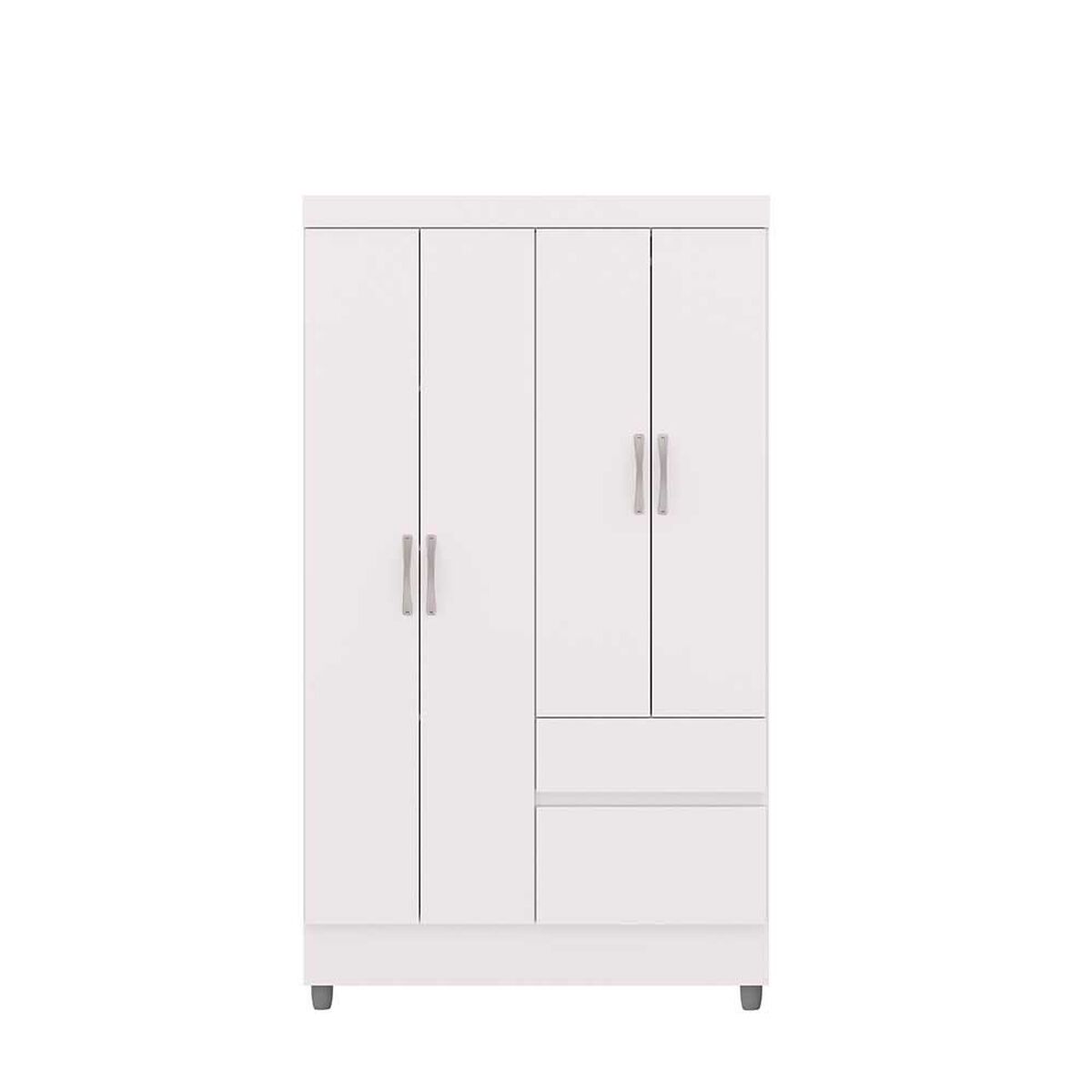 Closet Vekkahome Americano 4 Puertas 2 Cajones Blanca