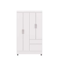 Closet Vekkahome Americano 4 Puertas 2 Cajones Blanca