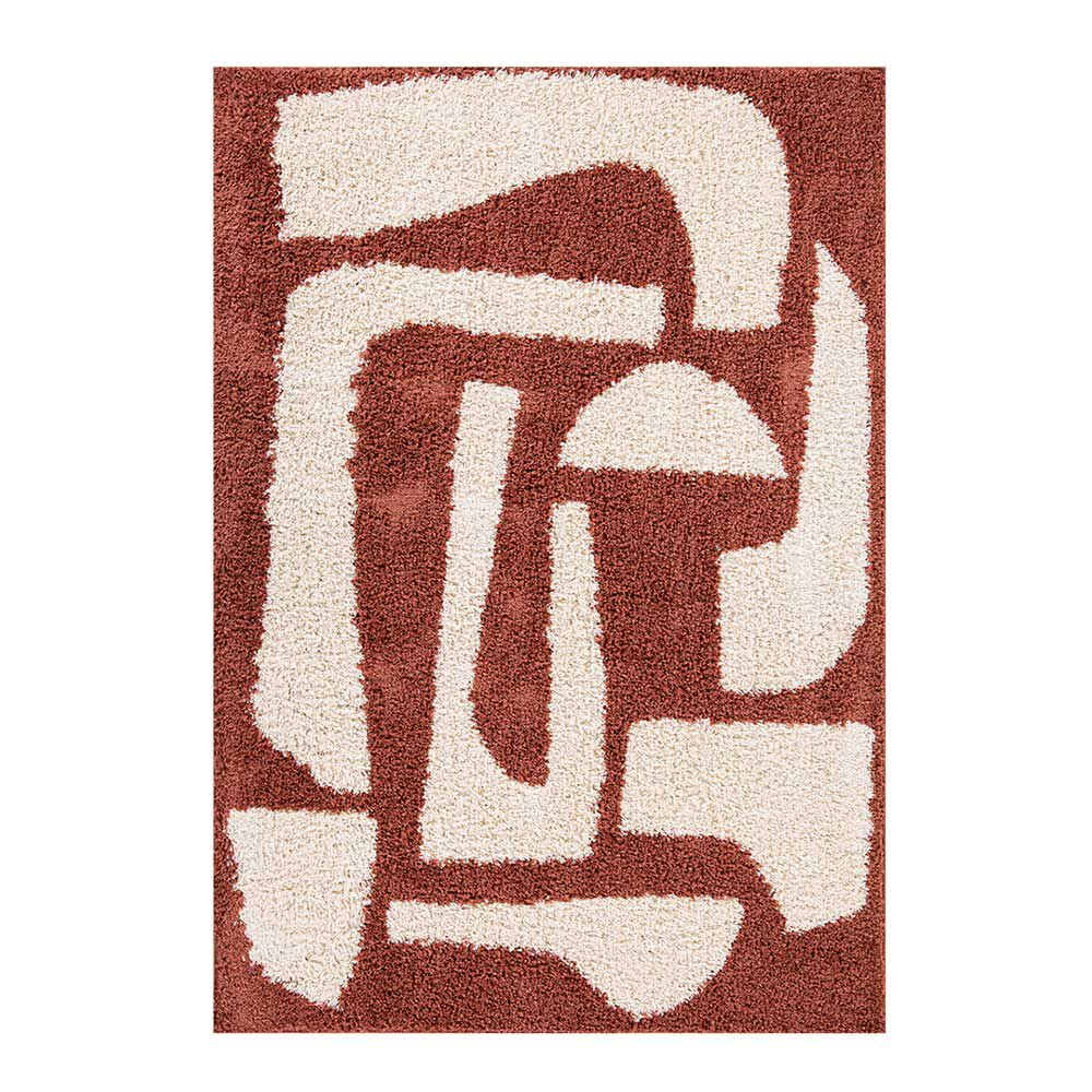 Alfombra Idetex Shaggy Monet 200 x 150 Terracota