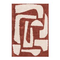 Alfombra Idetex Shaggy Monet 200 x 150 Terracota