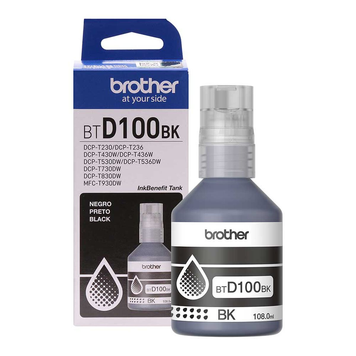 Tinta Brother BTD100BK Negro