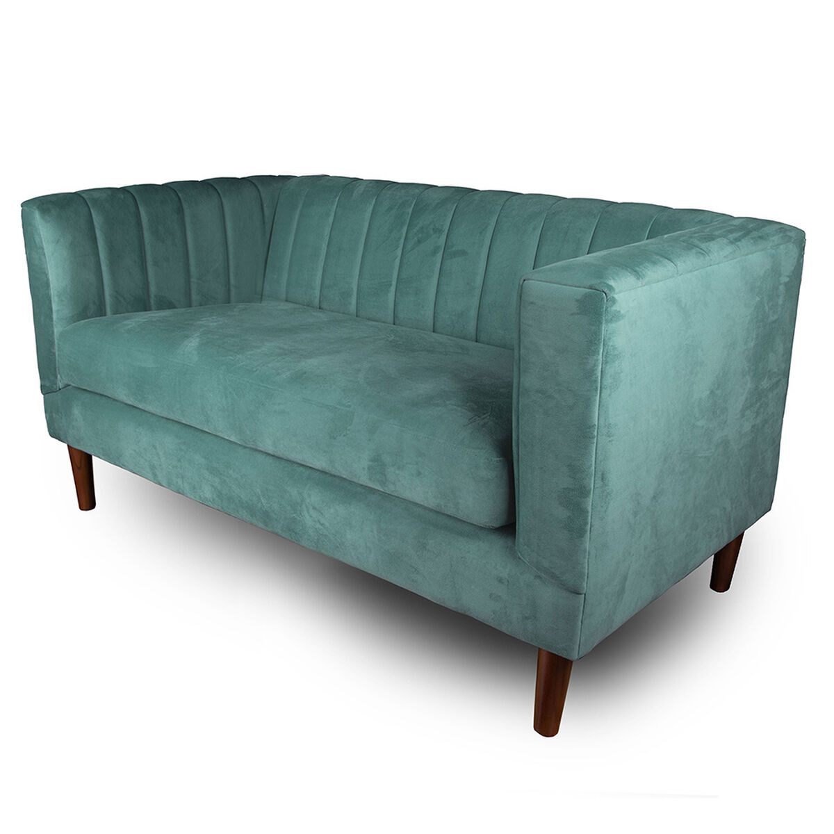 Sof&aacute; Tela Velvet Latam Home Sorrento 2 Cuerpos