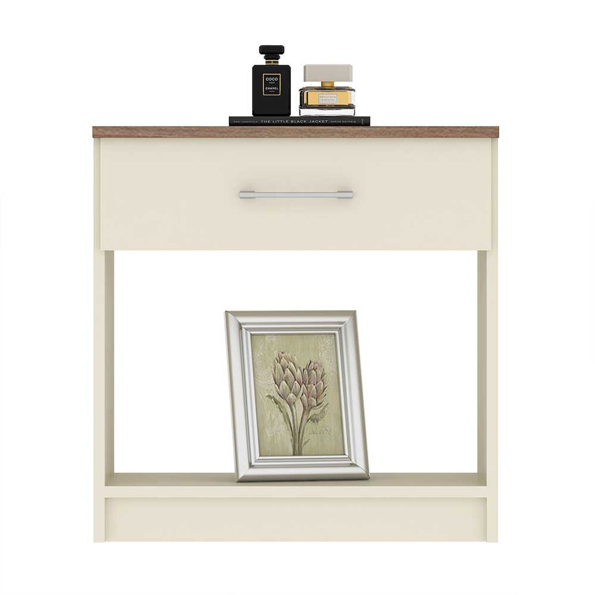 Velador Vekkahome Italia 1 Cajón Café 