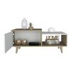 Mesa de Centro TuHome Bora Rovere/Blanco Marquez
