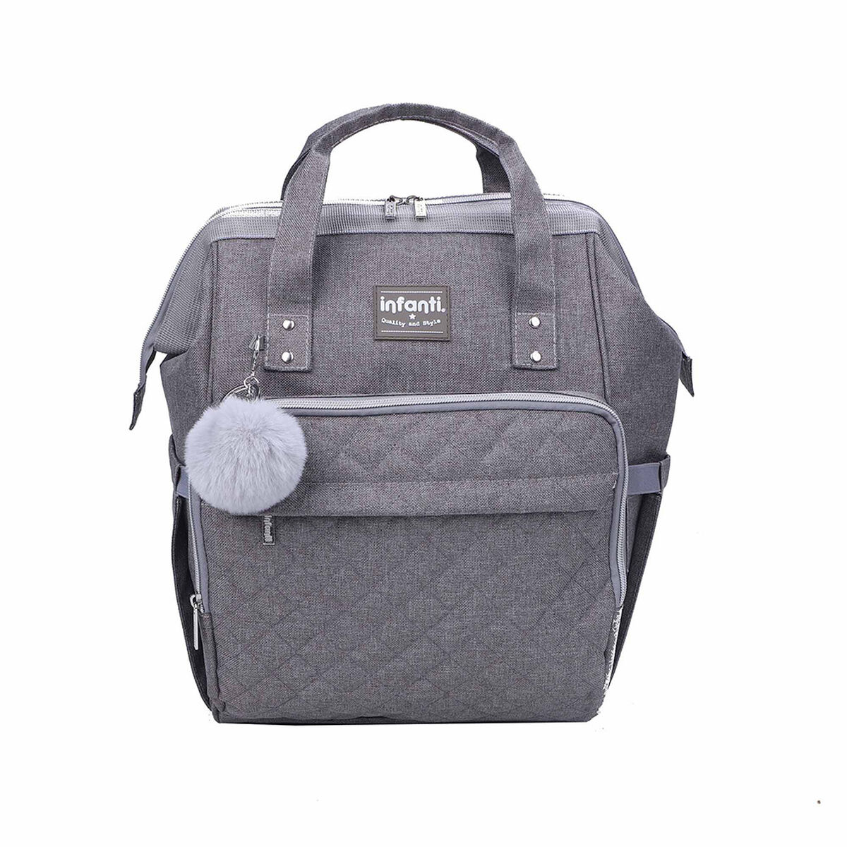 Mochila Pañalera Open Gris