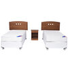Doble Box Americano New Entree 1 Pl Flex + Muebles Juvenil