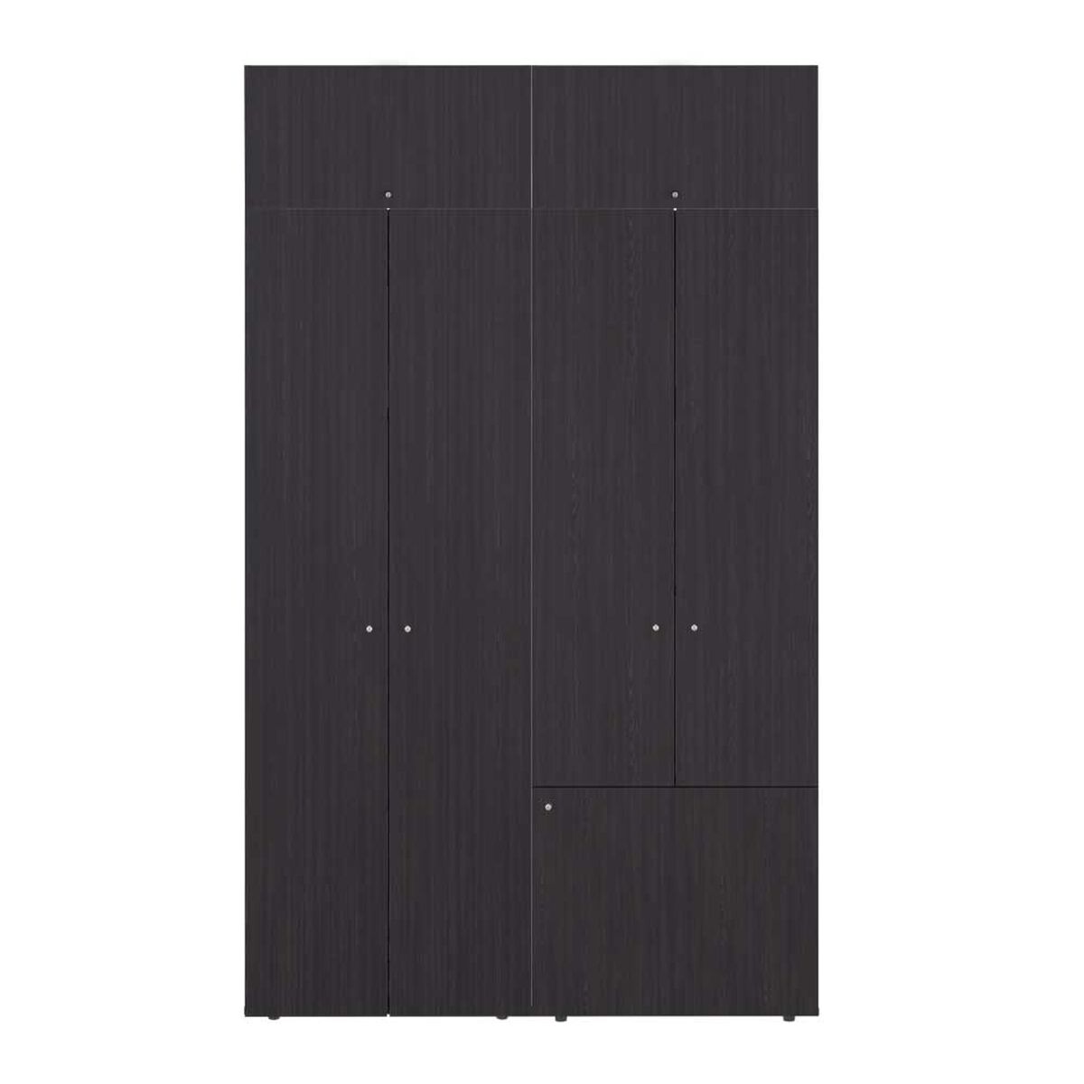 Combo Closet Tuhome 7 Puertas con Colgador + M&oacute;dulo Superior Dreams Wengue