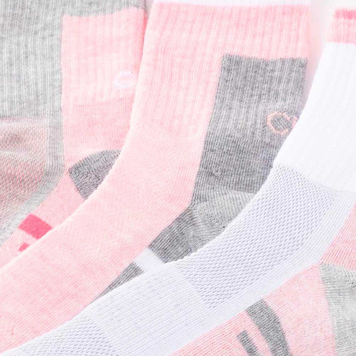 Pack 3 Calcetas de Algod&oacute;n Rosado Mujer Calvin Klein