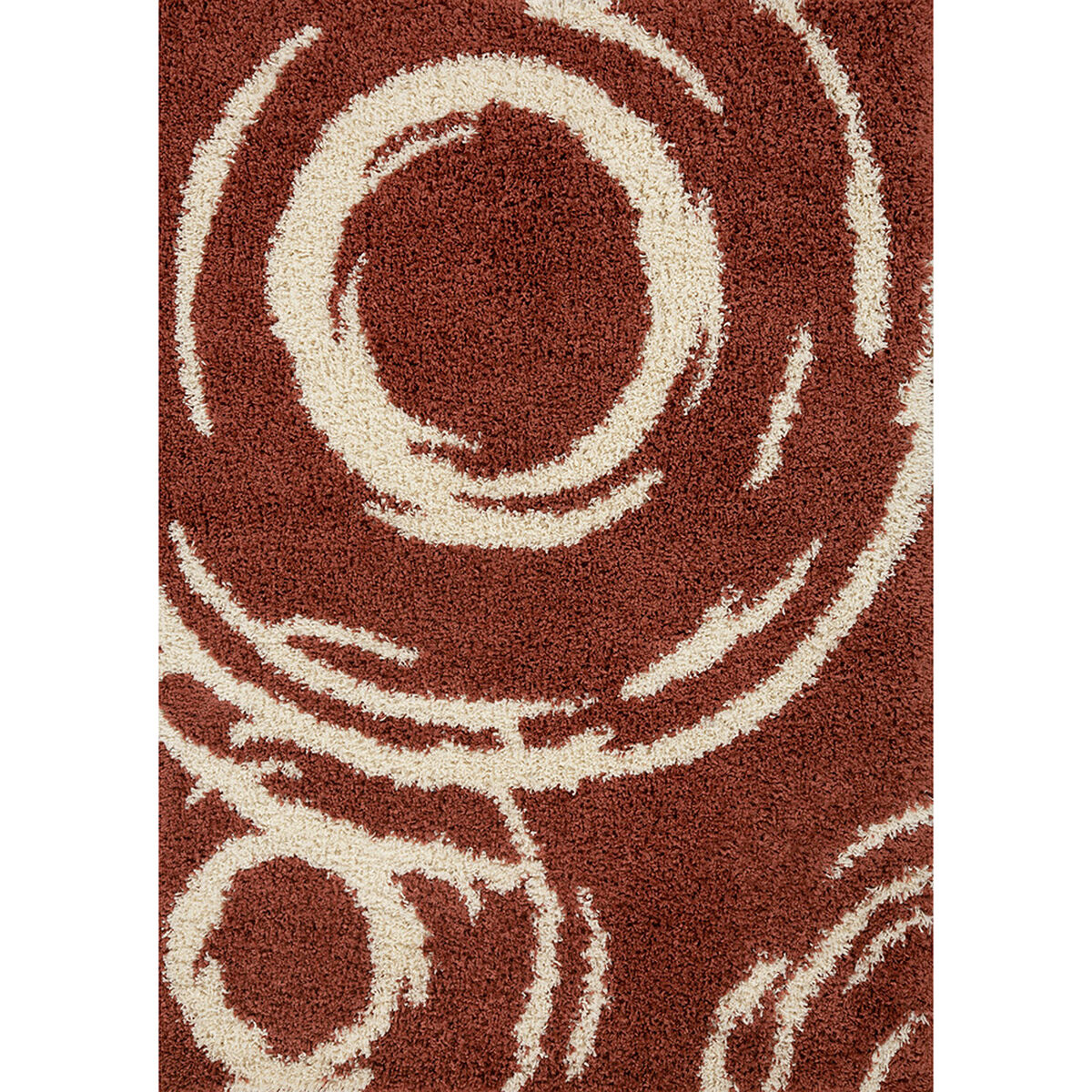 Bajada de Cama Idetex Shaggy Infinity 150 x 200 cm Terracota