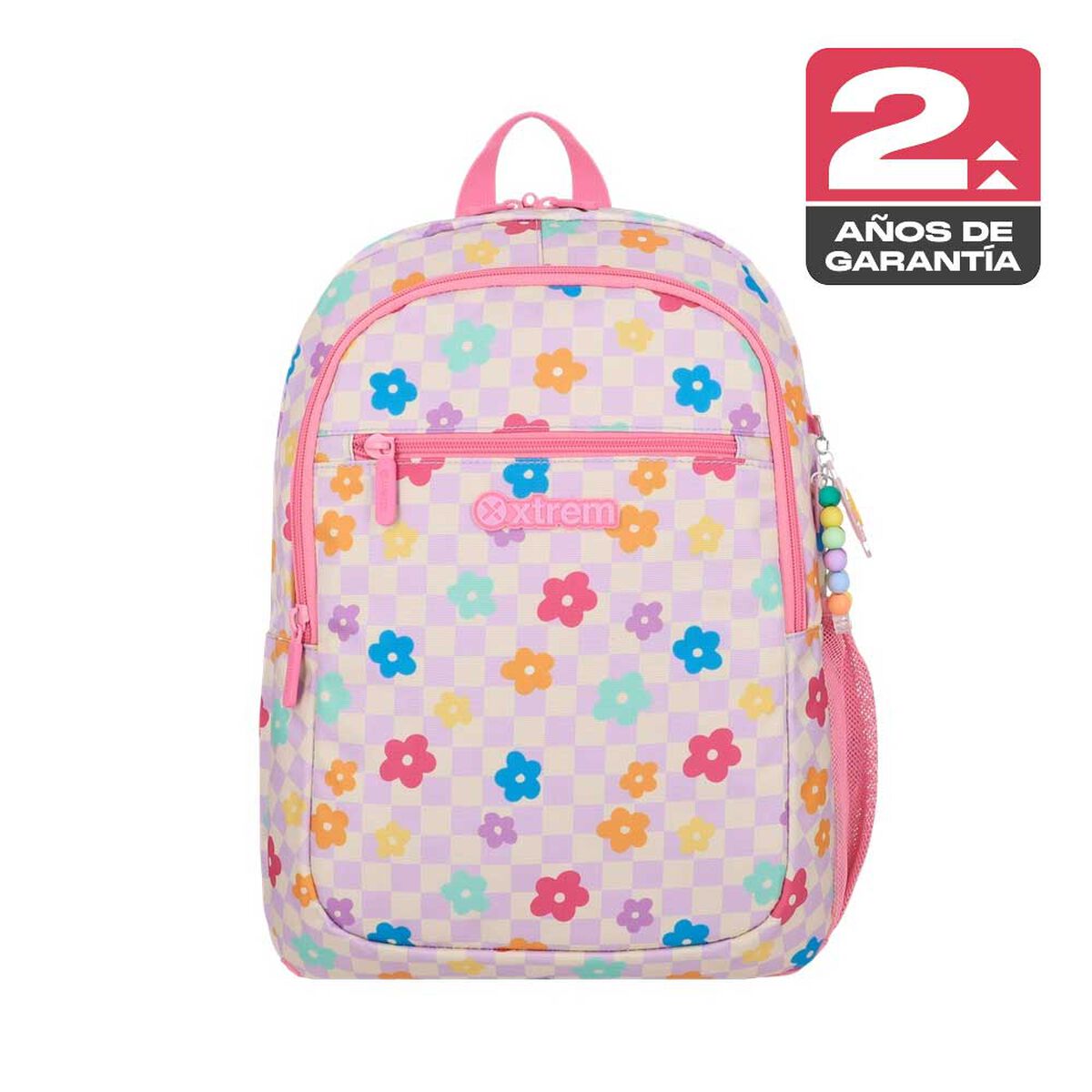 Mochila Xtrem Logan 6XT Flores Rosado