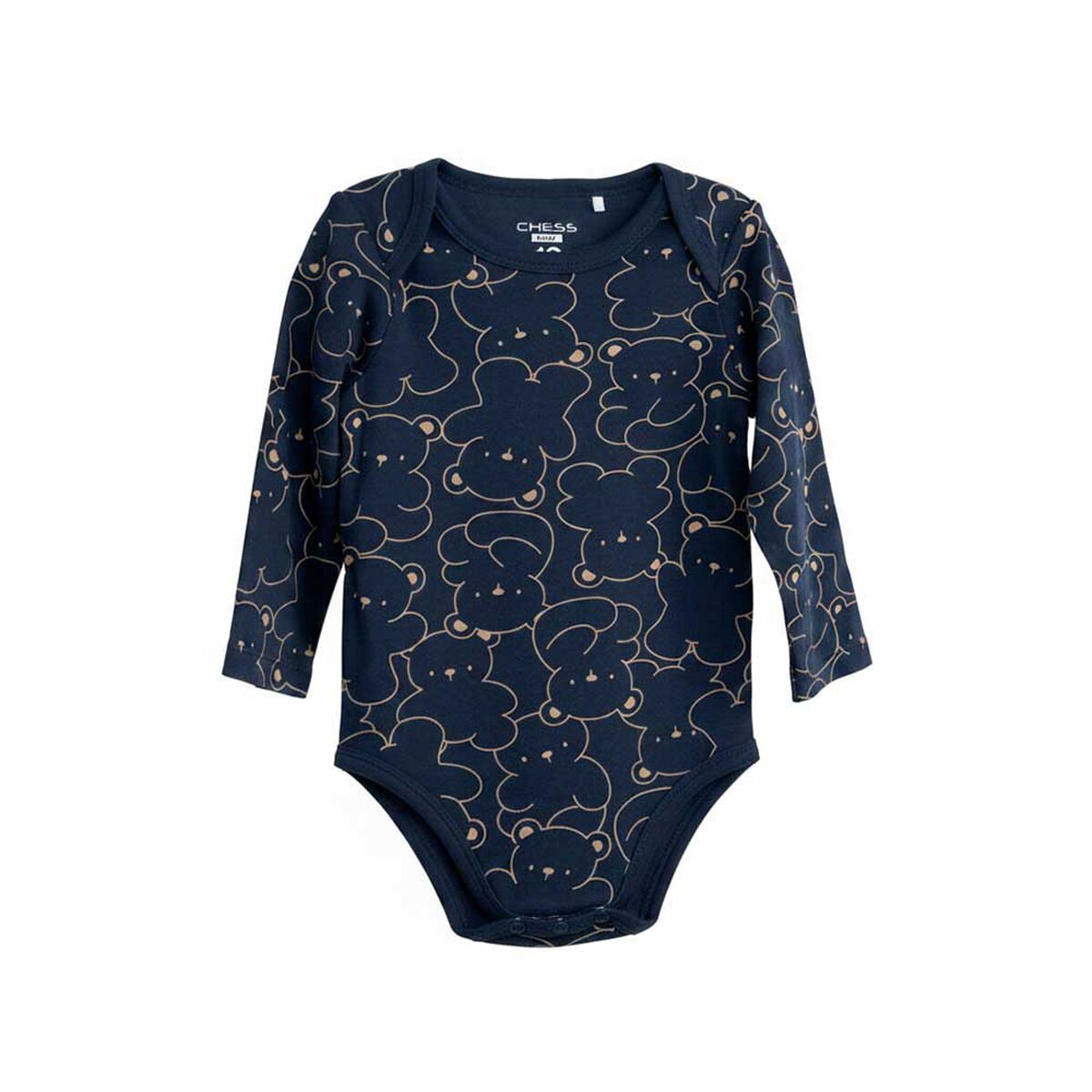Pack 3 Body Beb&eacute; de Algod&oacute;n Chess Baby