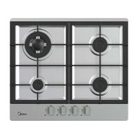 Encimera a Gas Midea MG60GK005 4 Quemadores