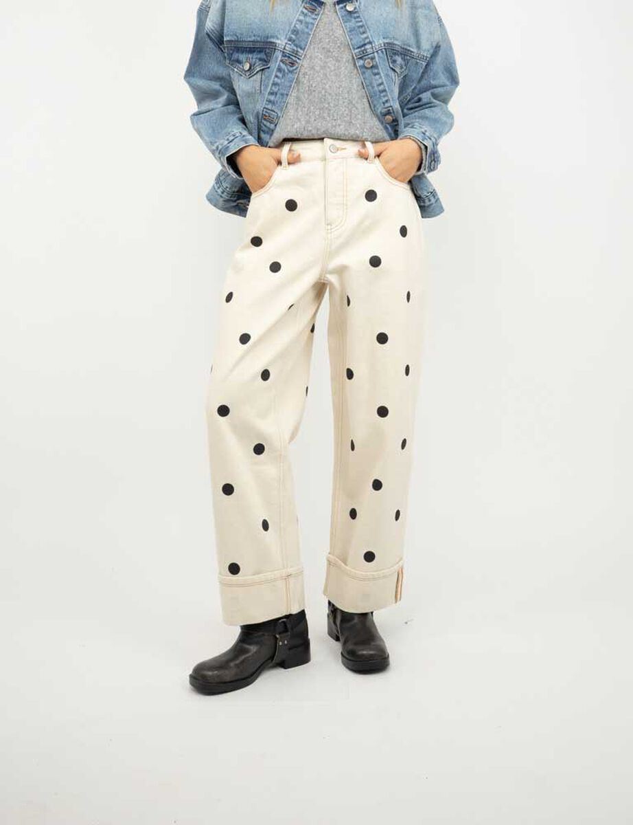 Jeans Polka Dots Mujer Icono