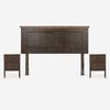 Cama Europea Rosen Base Dividida 2 Plazas Autonomy + Respaldo + 2 Veladores Anna