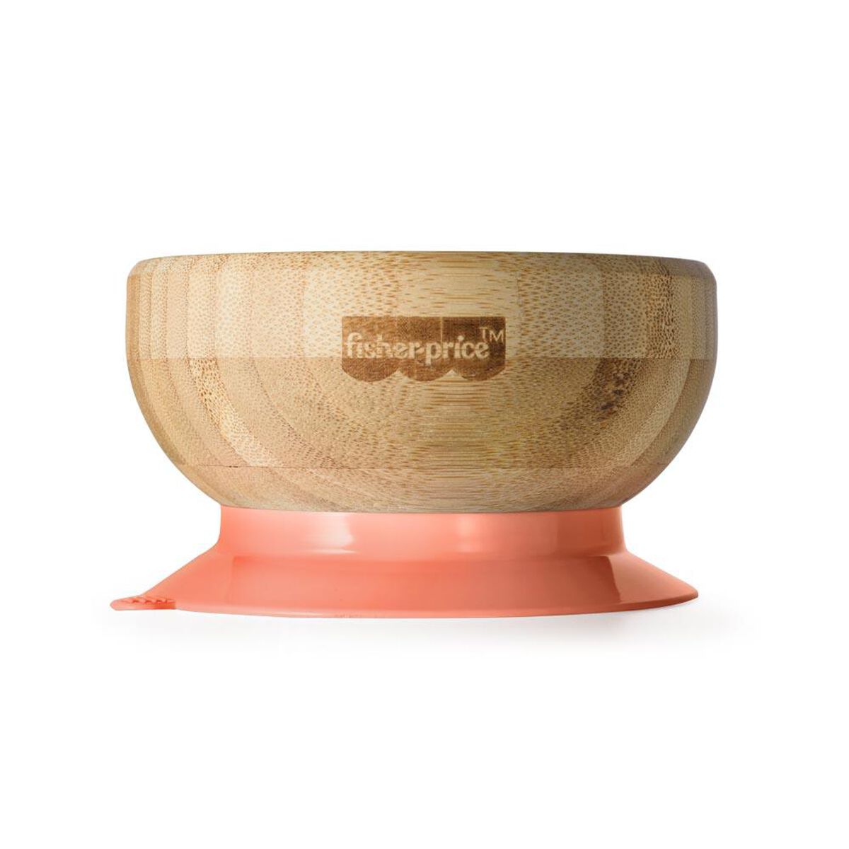 Bowl Para Niños Ventosa Bambú Rosa Fisher Price