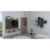 Panel de TV Hasta 60" + Bar Alto + Repisa 2A TuHome The Wall