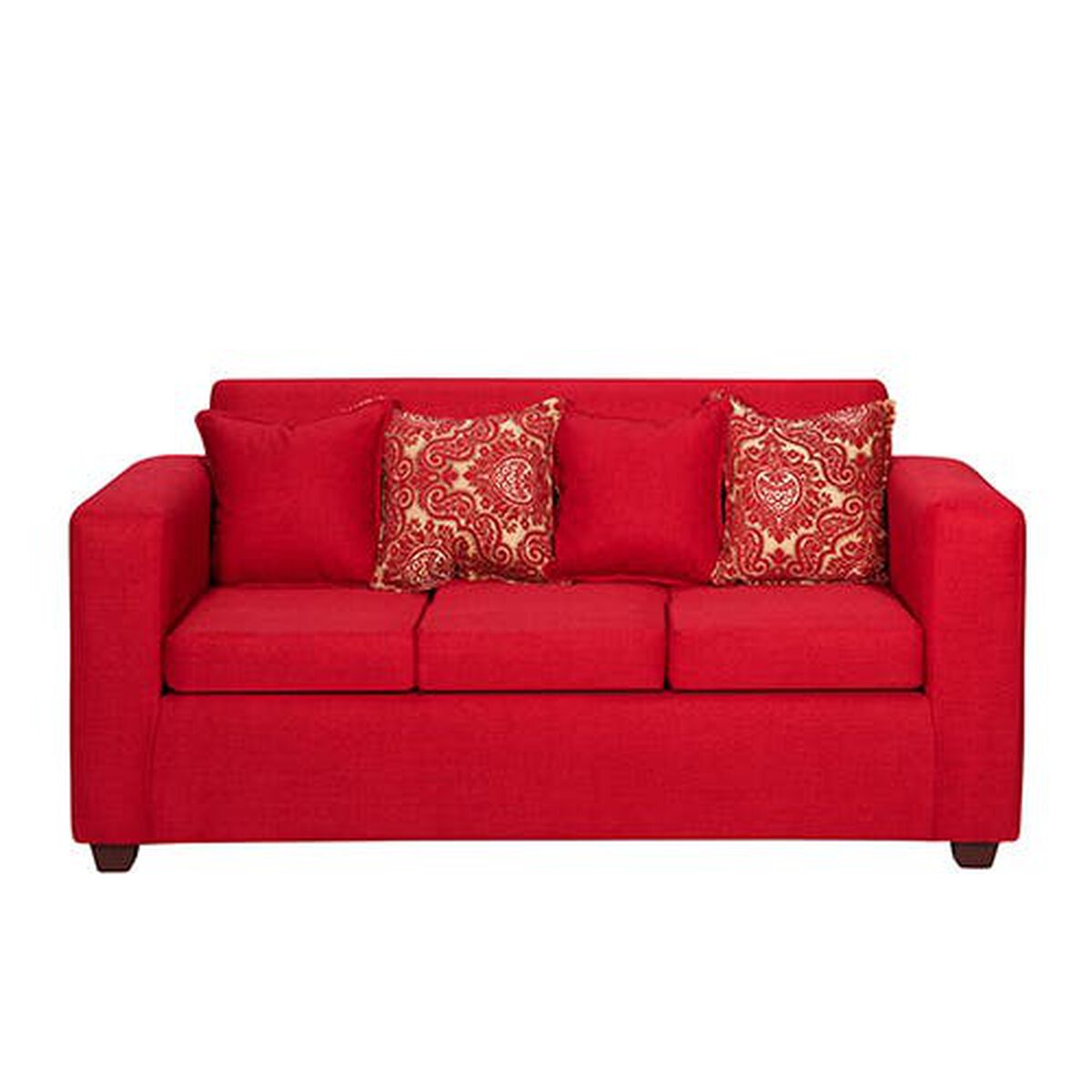 Sofá Essenza Puket 3 Cuerpos Rojo