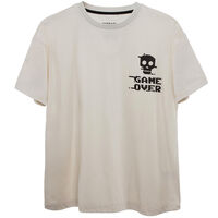 Polera Manga Corta Niño Cutback Crudo, Denim, Gris, Menta